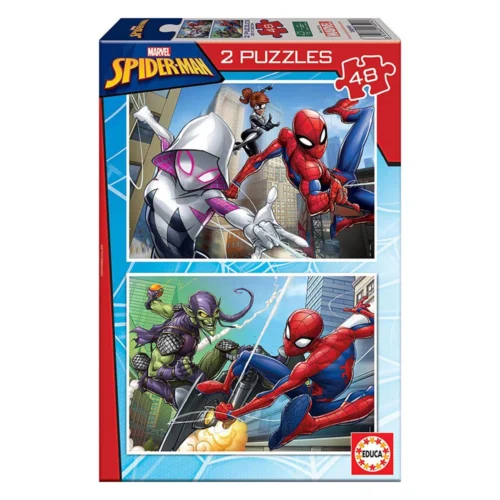 2x Puzzles 48 peças Spiderman