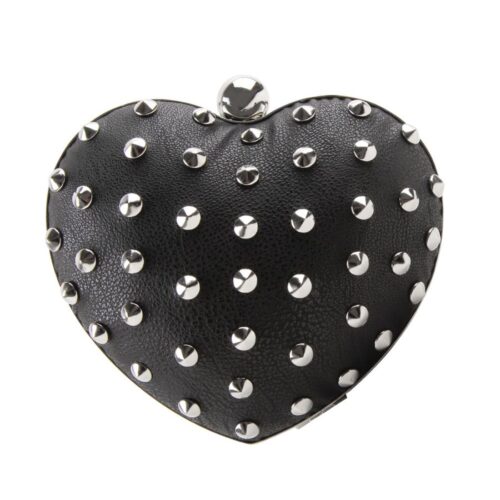 FF127764 Mini Carteira Heart Black Funky Punky