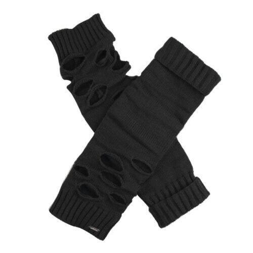 Polaina Preta com Cortes Funky Punky