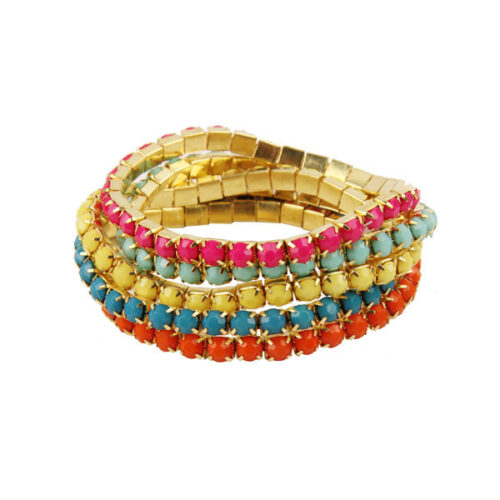 Pulseira com Pedras Coloridas Funky Pop