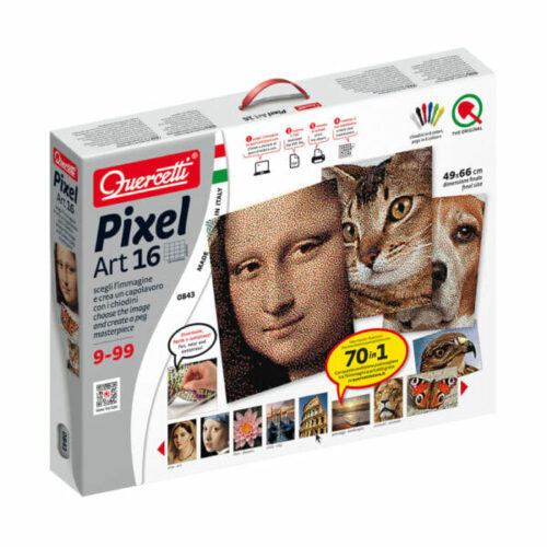 QCT00843 Jogo Pixel Art 25200 pcs 49x66 cm 6 cores
