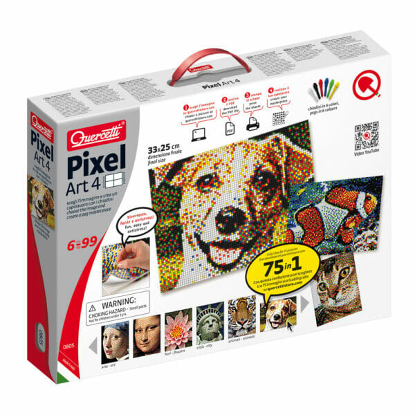 Jogo Pixel Art 6800 pcs 33x25 cm 6 cores