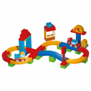 Mini Pista de Carros Cruzamento 60 Peças