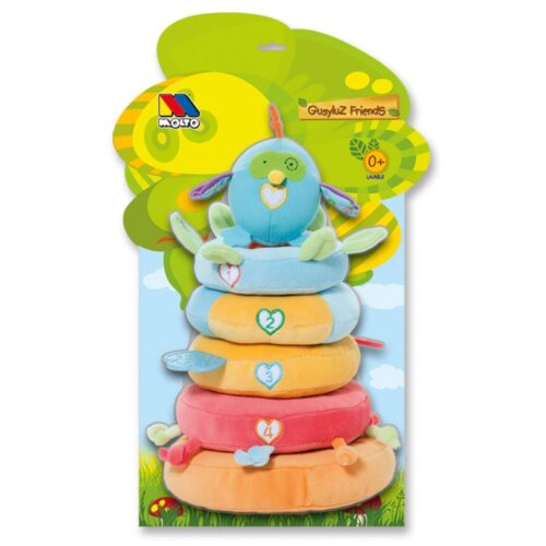 Peluche Pirâmides Encaixe GusyLuz Friends 0+