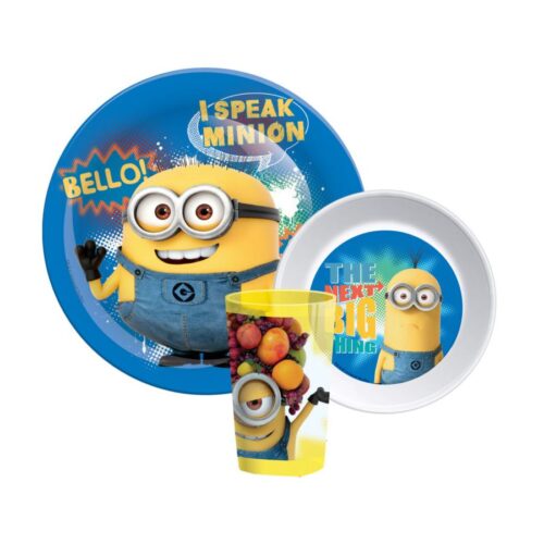 Set 2 Pratos + Copo Minions