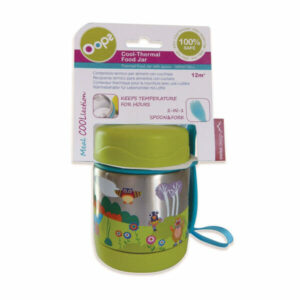 Oops Térmica 300ml com Talheres Floresta