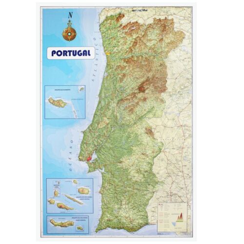 Mapa de Relevo de Portugal