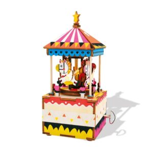 Puzzles 3D Set Caixa de Música Carrossel