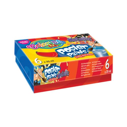 Tinta Metalizada 6 Cores 20 ml