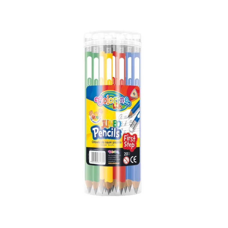 PRT55888 20 Lápis 2B Triangular Jumbo Colorino