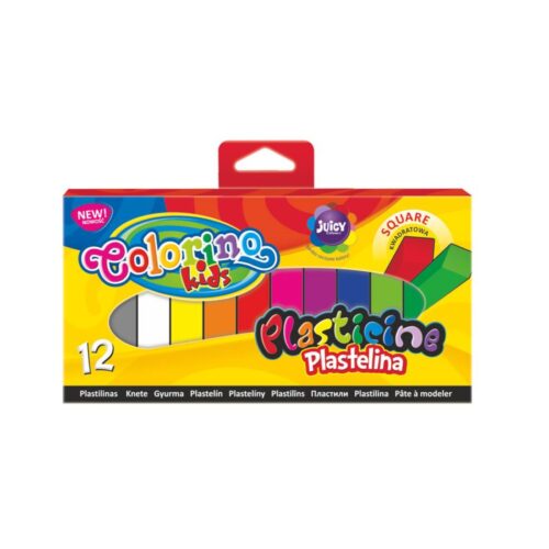 Plasticina Quadrada 12 Cores