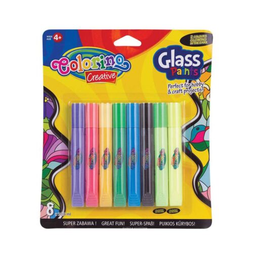 Tinta Vidro 8 Cores 10.5 ml