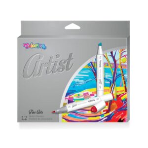 PRT92470 Marcadores Desenho Artist 12 Cores