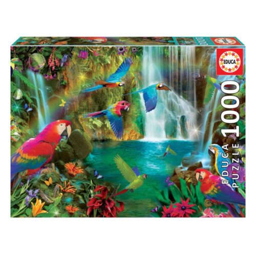 ED18457 Puzzle 1000 Papagaios Tropicais