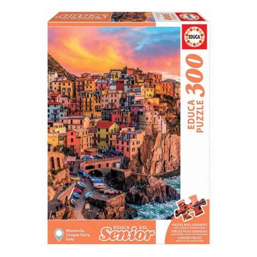 Puzzle 300 peças grandes XXL Manarola Cinque Terre Itália