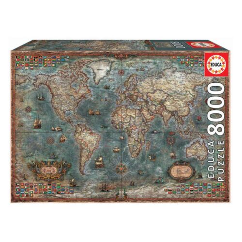 Puzzle 8000 Mapa Histórico do Mundo