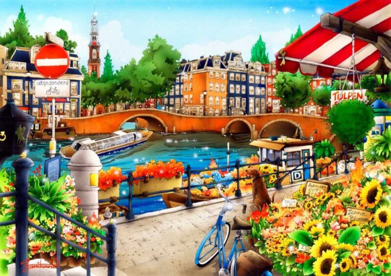 puzzle-bluebird-amsterdam-de-1500-piezas-1-19106 Puzzle Bluebird Amsterdã. 1500 Peças