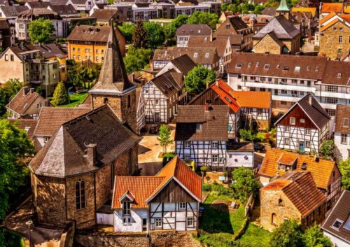 Puzzle Bluebird Cidade antiga 1000 Peças