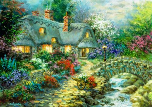 Puzzle Bluebird Campo Cottage 1000 Peças