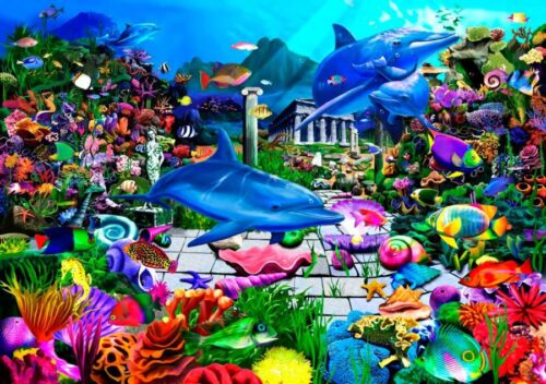 Puzzle Bluebird O mundo submarino perdido 1000 Peças