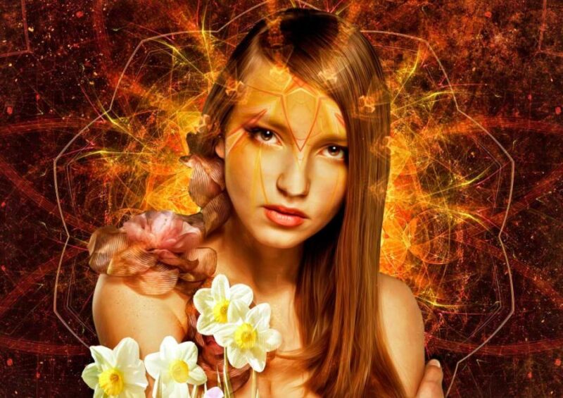 Puzzle Bluebird A mulher da flor 1000 Peças