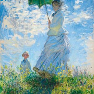 Puzzle Bluebird Mulher com guarda-chuva. 1000 Peças