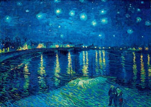 Puzzle Bluebird Noite estrelado sobre o Rhone 1000 Peças
