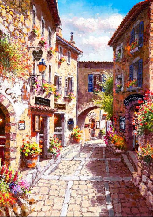 Puzzle Bluebird Cidade de eze. 1000 Peças