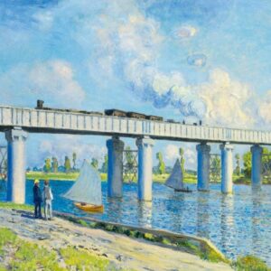 Puzzle Bluebird Ponte ferroviária em Argentuil 1000 Peças