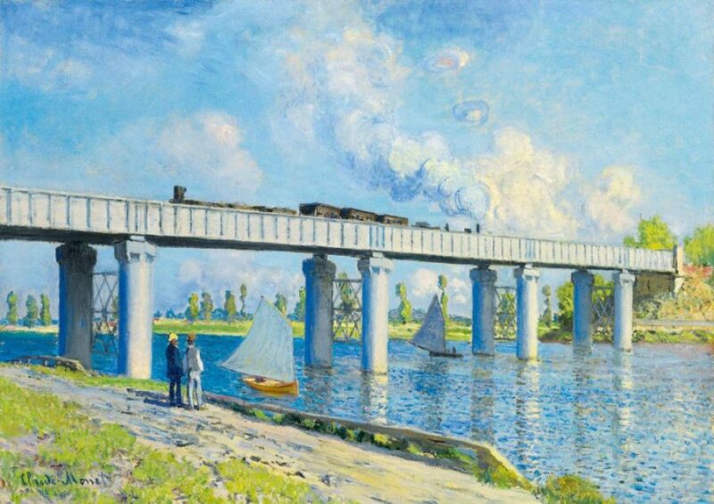 Puzzle Bluebird Ponte ferroviária em Argentuil 1000 Peças