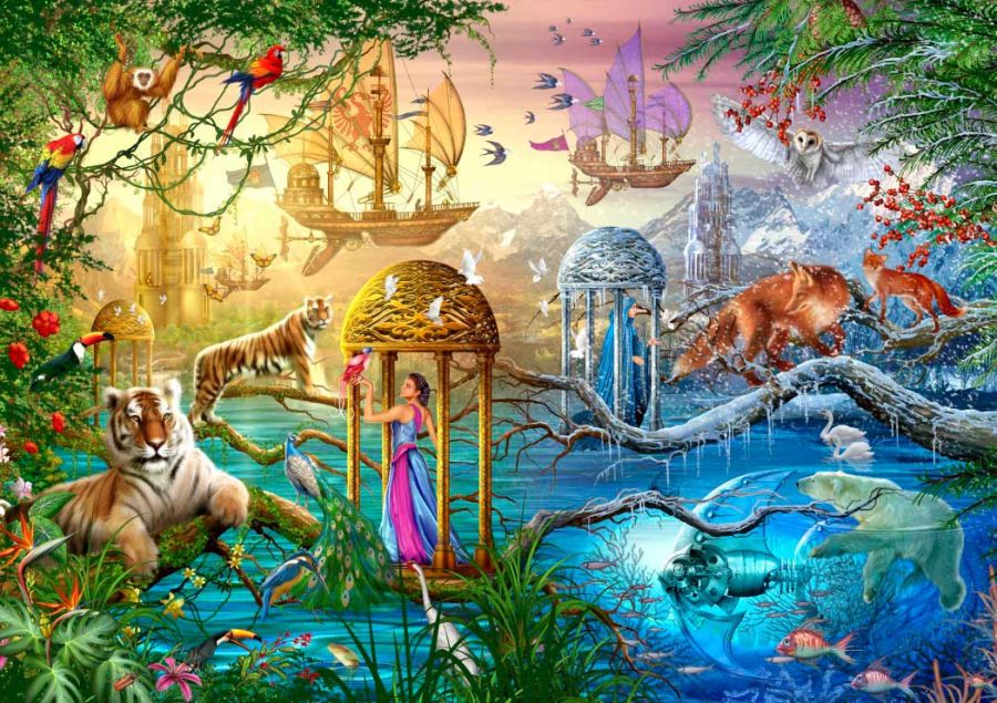 Puzzle Bluebird Sangri la. 1000 Peças