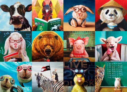 Puzzle Eurographics Animais Engraçados 1000 Peças