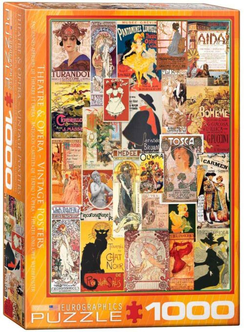Puzzle Eurographics Antique Theatre and Opera Posters of 1000 Pieces