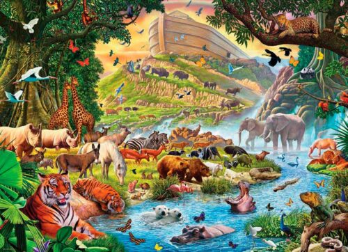 Puzzle Eurographics Prelúdio da Arca de Noé para a Tempestade XXL 500p