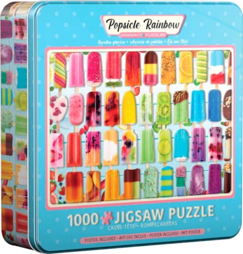 Puzzle Eurographics Arco-íris de polacos, 1000 peças de lata