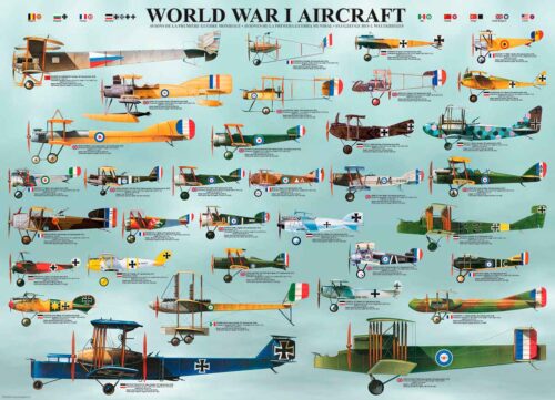 Puzzle Eurographics Avião da Primeira Guerra Mundial 1000 Peças