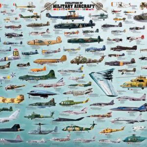 Puzzle Eurographics Aviões Militares de 2000 peças