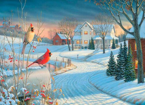 Puzzle Eurographics Cardeais de Campo 1000 Peças