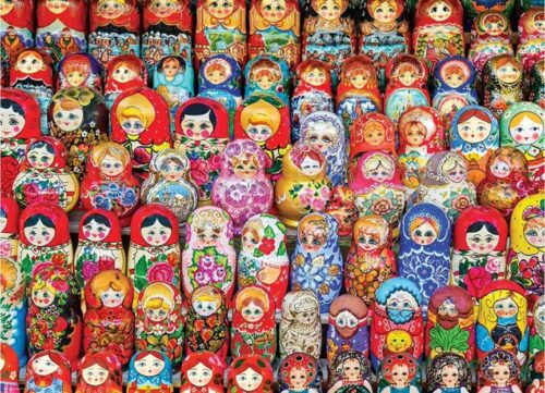 Puzzle Eurographics Colecção de Bonecas Matryoshka 1000 Peças