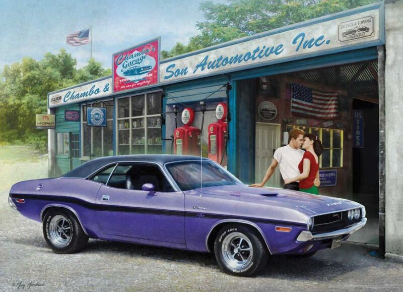 Puzzle Eurographics Dodge Plum Crazy Challenger, 1000 Peças