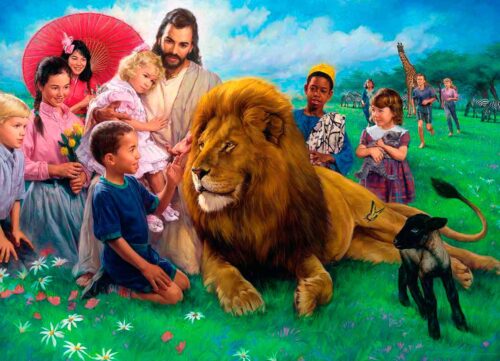 Puzzle Eurographics O Leão e o Cordeiro 1000 Peça