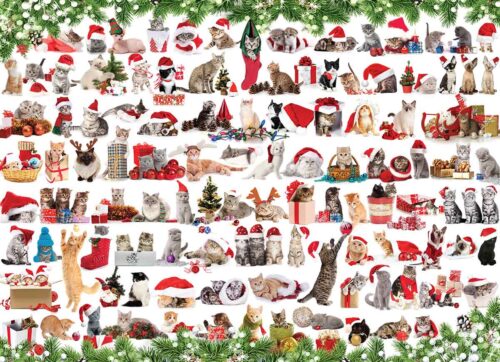 Puzzle Eurographics Gatos de Natal 1000 Peças