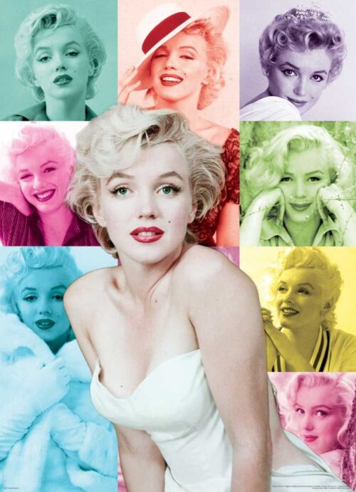 Puzzle Eurographics Marilyn Monroe Colour Portraits, 1000 Peças