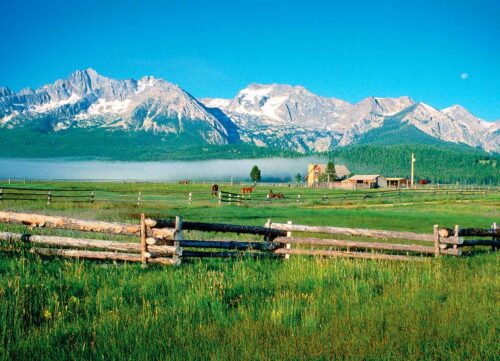 Puzzle Eurographics Montanhas de dente de serra, Idaho 1000 Peças