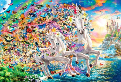 Puzzle Eurographics Unicórnios de Sonho 2000 Peças