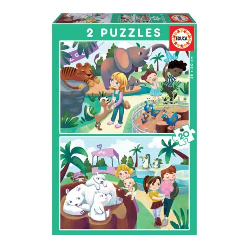 Puzzle Junior 2X20 no Zoo