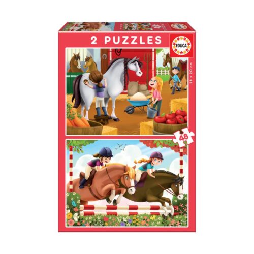 ED17150 Puzzle Junior 2X48 Tratador Cavalos