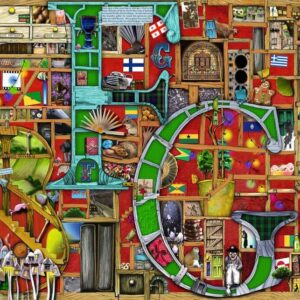 Puzzle Ravensburger Alfabeto F e G de 1000 Peças