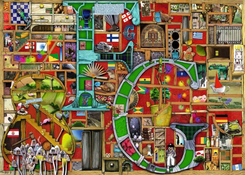 Puzzle Ravensburger Alfabeto F e G de 1000 Peças