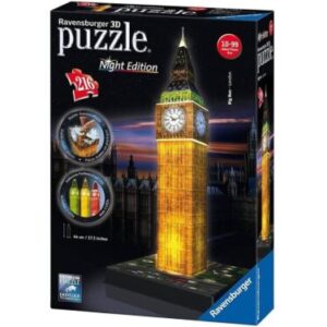 Puzzle Ravensburger Big Ben Night Edition 3D 216 Peças